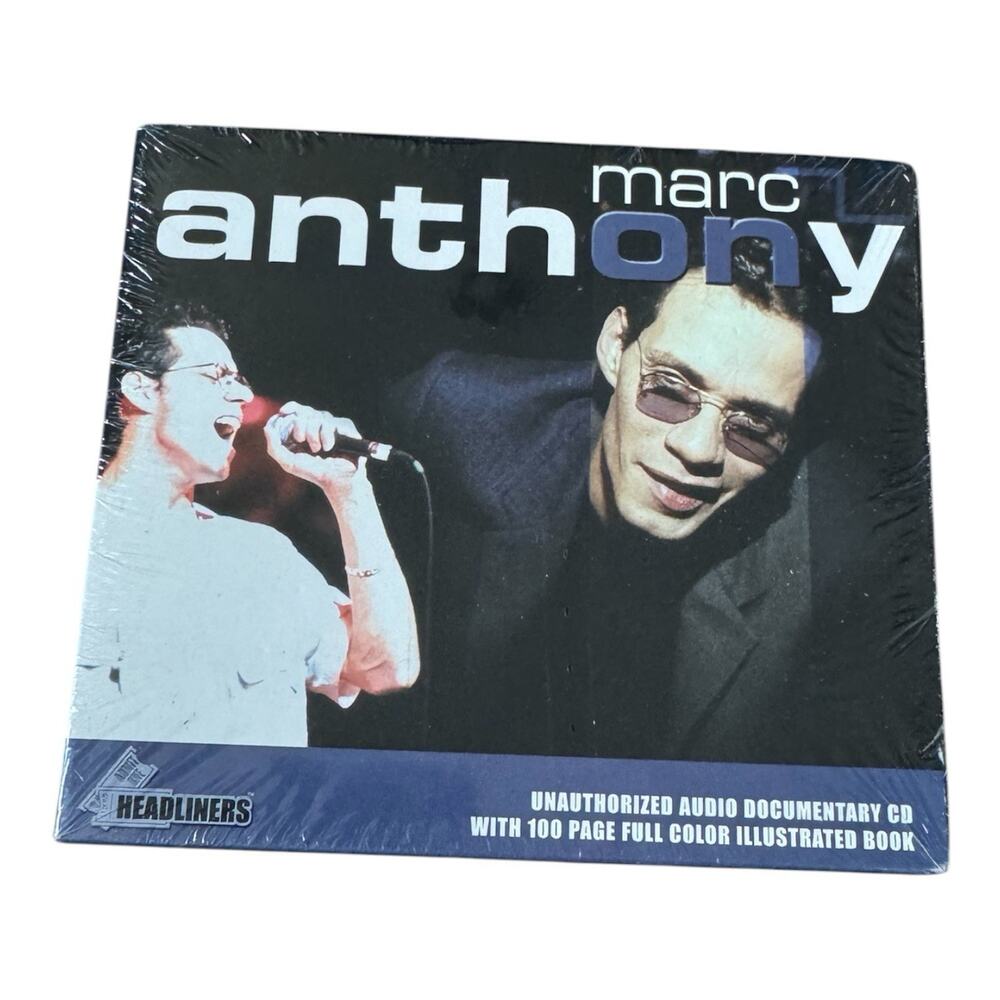 Marc Anthony Headliners Unauthorized Audio Documentary CD Book‎ Sealed 2000 NEW